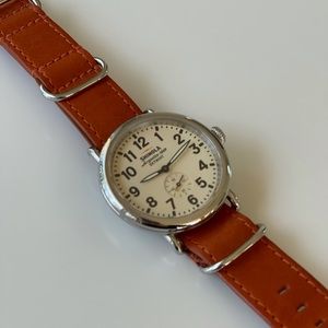 Shinola Women’s Watch with Orange Band
